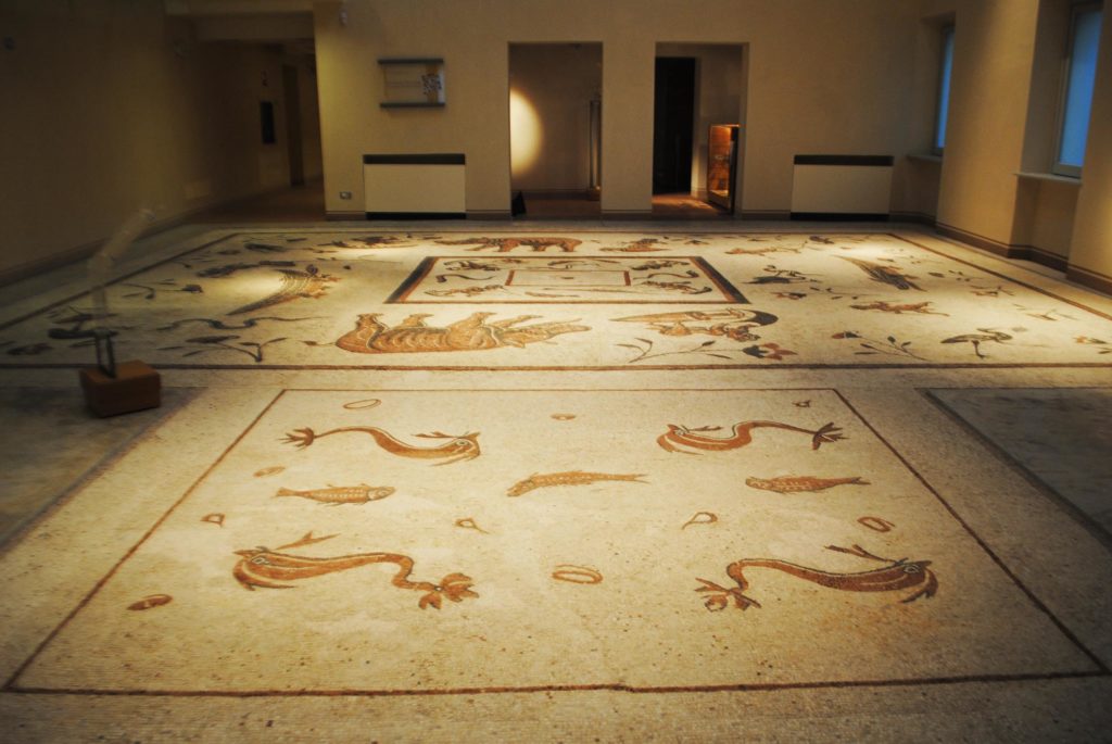 Cannara, Collemancio, Urvinum Hortense, mosaico delle terme