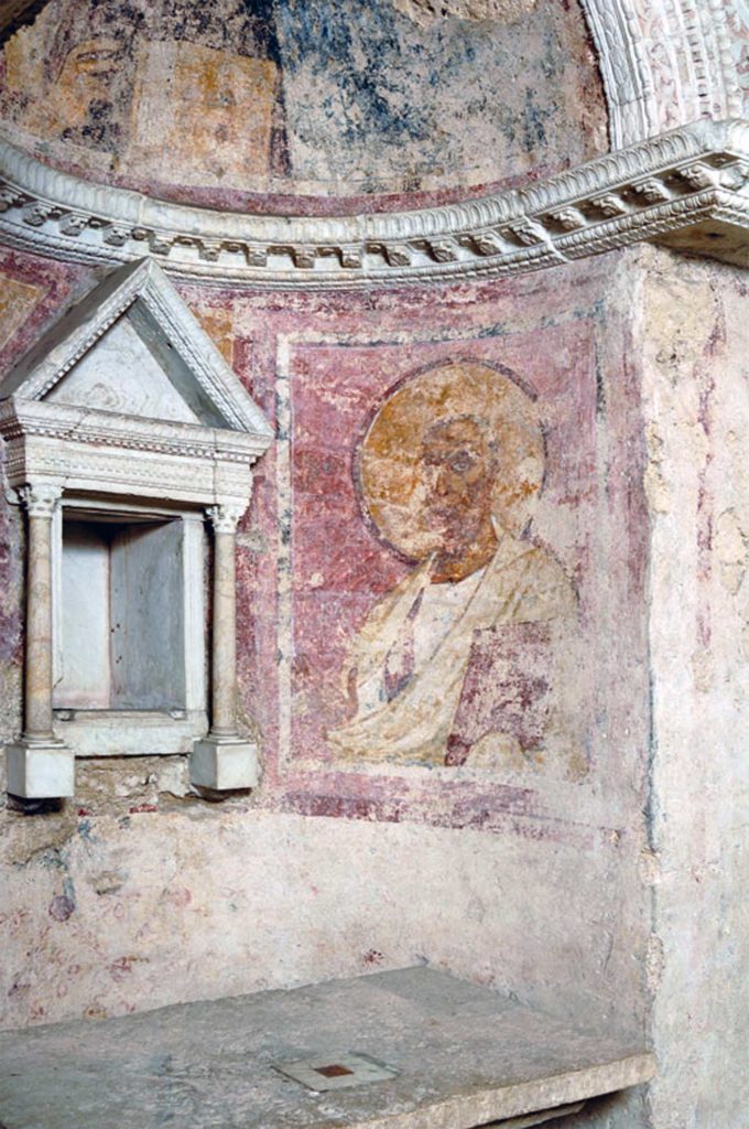 Campello sul Clitunno, Tempietto del Clitunno, interno, particolare