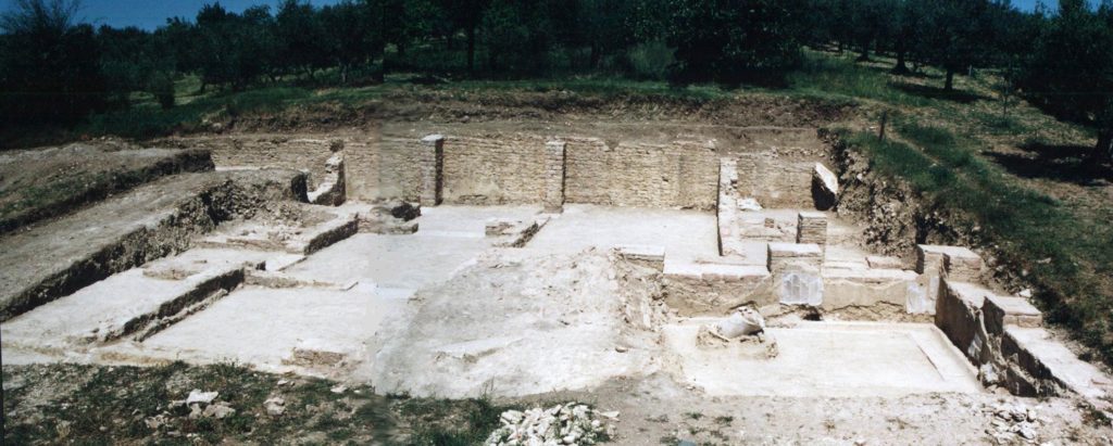 Giano dell'Umbria, Toccioli, Villa di Rufione, scavo anno 2004