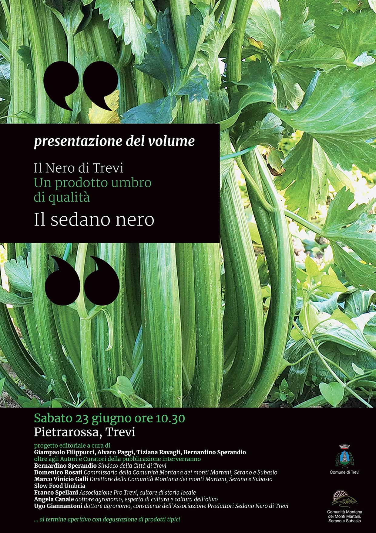 LOCANDINA-INVITO: PRESENTAZIONE DEL VOLUME IL NERO DI TREVI, PIETRAROSSA