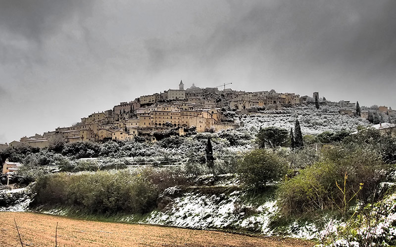 Trevi la prima neve del 2013