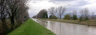 Una piena del Torrente Marroggia gennaio 2008